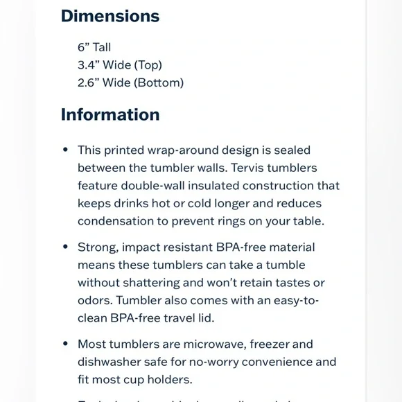 Tervis Tumbler Coffee and Hearts| 16 oz - Picture 4 of 4